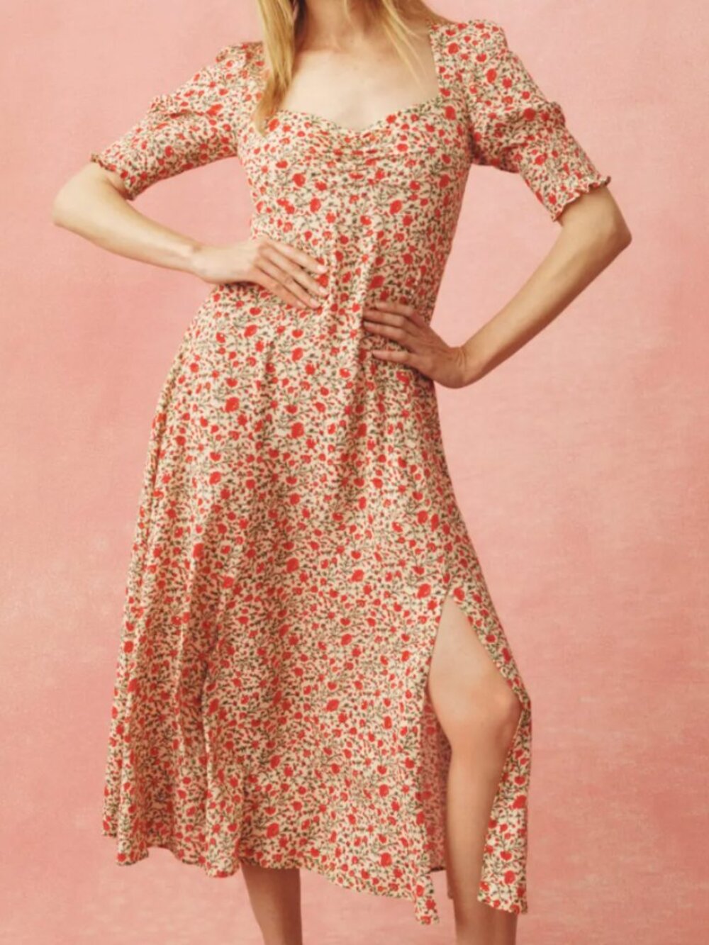 Rixo x RTR Albertine Midi Dress